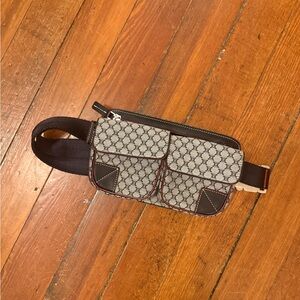 CELINE MACADAM TRIOMPHE BUCKLE BUM BAG